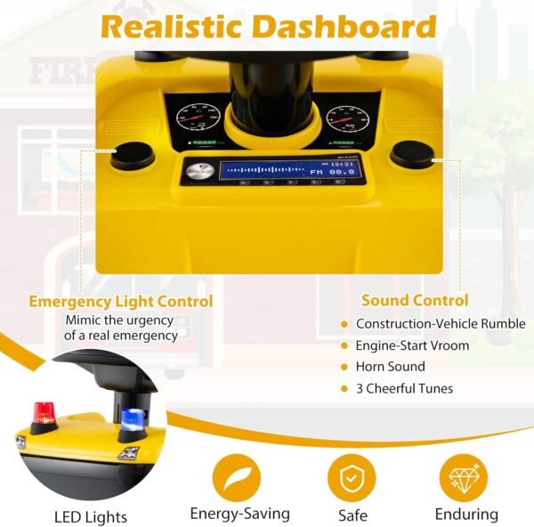 719iMwKZlpL._AC_SL1500_ Licensed Scania Kids Ride-On Truck – Yellow Push Along Car (18+ Months)