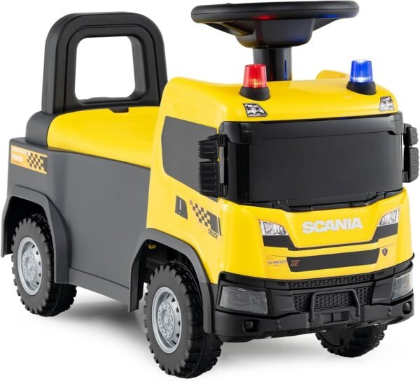 71eb0oOgmLL._AC_SL1500_ Licensed Scania Kids Ride-On Truck – Yellow Push Along Car (18+ Months)