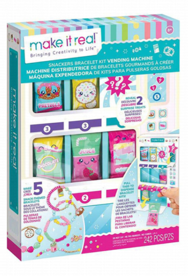 Make it Real Snackers Bracelet Vending Machine DIY Kit (8+ Years)