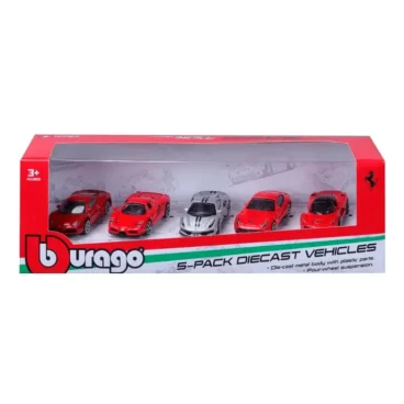 Ferrari 1 64 Drive 5 Pack Mini Die Cast Cars Set for Kids Collectible Vehicle Play Fun