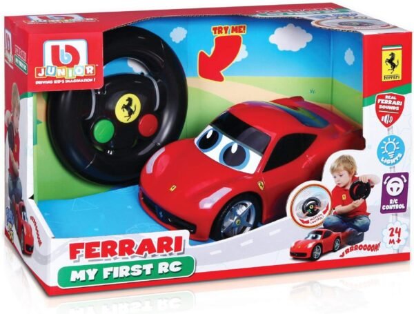 4893998910033 Ferrari My First RC 458 Italia Remote Control Car for Kids Racing Fun and Learning Play