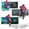 61c7CUSY0RL._AC_ Crazon 1:10 RC Motorcycle Toy Remote Control Lights Spray Fun Gift for Kids 6+