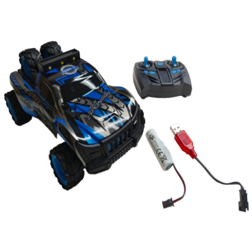Adventure Ready Rock Climber R/C Car 1:24 - 2.4G Remote Control, Off - Road Action, Blue & Black - Ages 6+