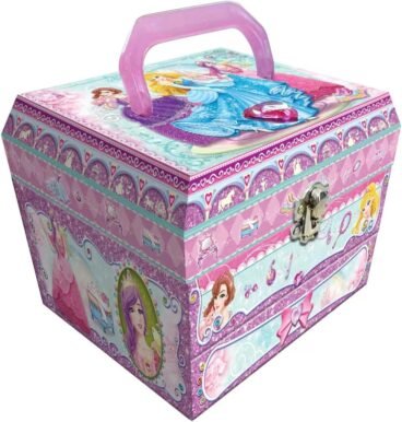 Three Layer Princess Cosmetic Set Pretend Play Makeup Kit for Kids