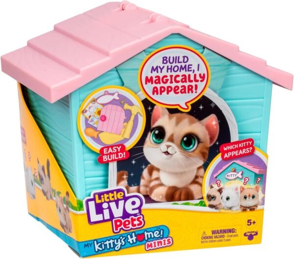 71dbjauhDjL._AC_SL1500_ Little Live Pets My Kitty's Home Minis Playset – Surprise Plush Kitten House Toy for Kids