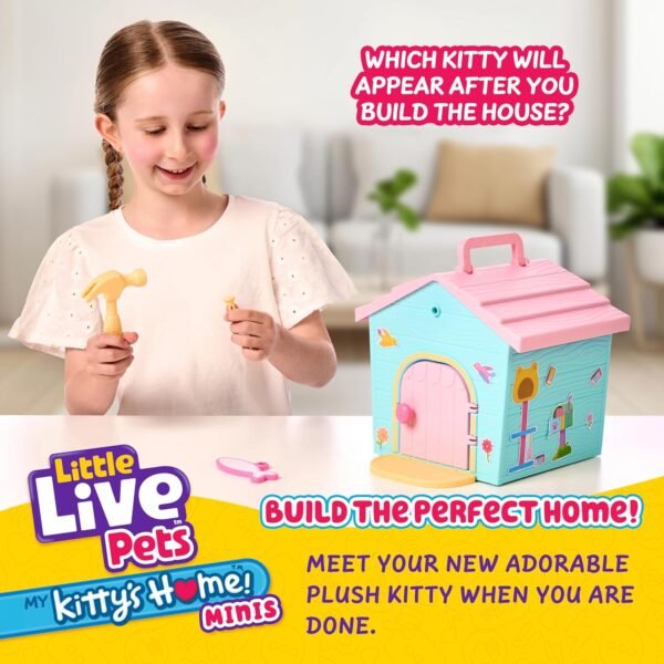 81Admd4bfQL._AC_SL1500_ Little Live Pets My Kitty's Home Minis Playset – Surprise Plush Kitten House Toy for Kids