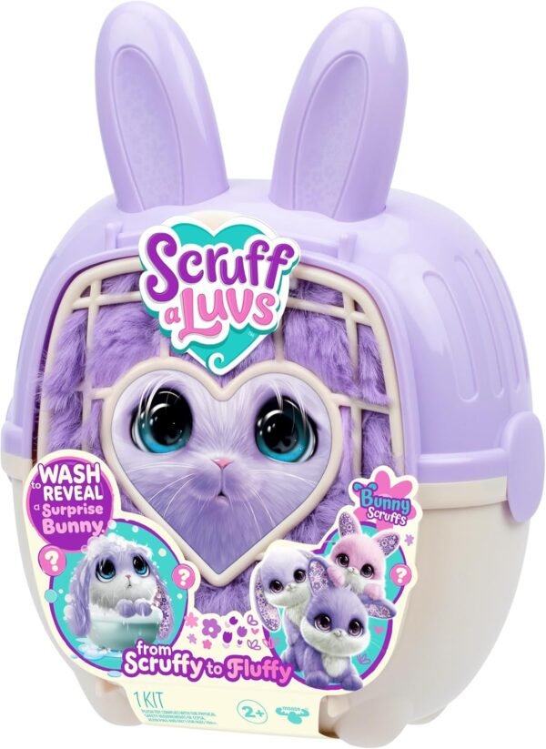81Htzyze0SL._AC_SL1500_ Scruff A Luvs Series 2 Bunny Rescue Pet Interactive Toy for Kids Age 3 Plus