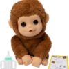 81lJHdtTwKL._AC_SL1500_ Little Live Pets My Baby Monkey Plush Interactive Toy for Kids ? Sounds, Reactions & Nurturing Play