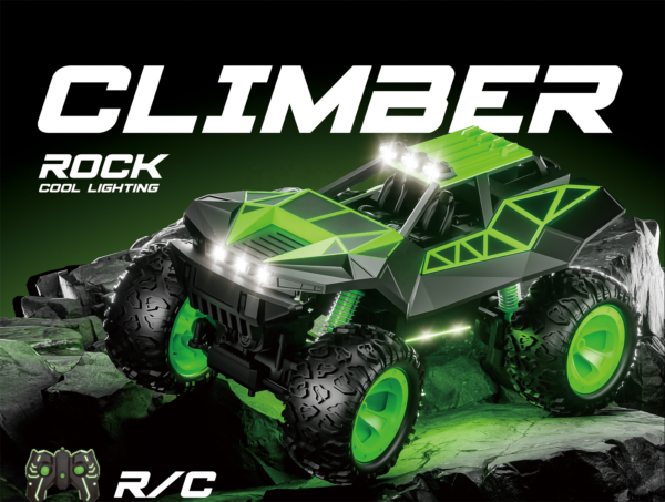 Neon Series RC Stunt Truck 1:12 - LED Lights, Metal Body, Steel Frame & Rechargeable Battery - Ages 6+