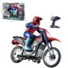 New Project (26) Crazon 1:10 RC Motorcycle Toy Remote Control Lights Spray Fun Gift for Kids 6+