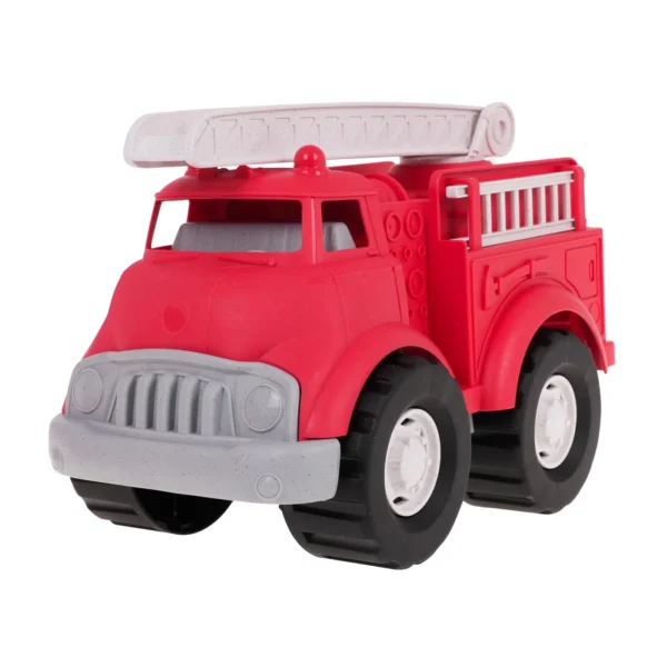 City Truck Fire Truck Toy with Rotating Ladder and Removable Side Ladders Age 1 - 5