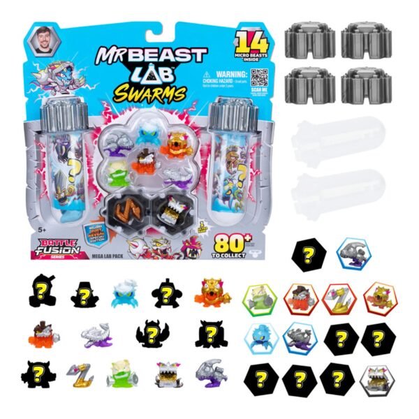 Mr Beast Lab Swarms Series 4 Mega Lab 14 Pack Assortment 2 Collectible Toys for Kids