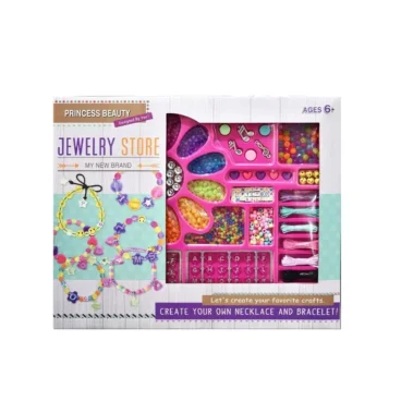 Princess Beauty Jewelry Crafting Kit for Kids – Make Your Own Necklaces & Bracelets (Age 6+)