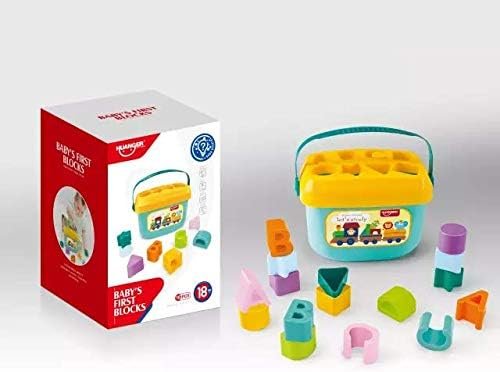 410WiMqBCnL._AC_ The Toys Home Baby Shape Sorter Bucket – Educational Toy with Letters and Shapes for Babies & Toddlers 18M+