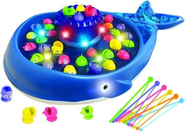 61YmKSxrvbL._AC_SL1000_ Merchant Ambassador Magical Whale Fishing Game – LED Lights & Music (Age 3+)