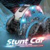 61a4Ts50eBL._AC_ Lenvien Amphibious RC Car Kids Toy – 4WD Remote Control Stunt Truck & Boat, 2.4GHz, 360° Spins, LED Lights, Age 6+