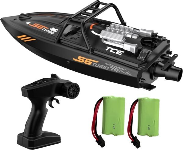 61aWb2b-rDL._AC_SL1500_ RC Jet Boat Kids Toy – High-Speed Remote Control Off-Road Speedboat with Lights, Dual Battery, 15–20km/h, Age 14+