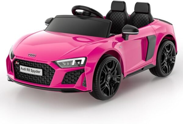 61coxmh8EyL._AC_SL1000_ Licensed Audi R8 Spyder Electric Ride-On Car for Kids Pink with Remote Control