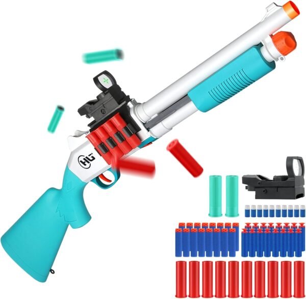 7181sqsa-vL._AC_SL1500_ Battle Rescuer Soft Bullet Toy Shotgun Manual Pump Action Foam Blaster with 18 EVA Darts 6+