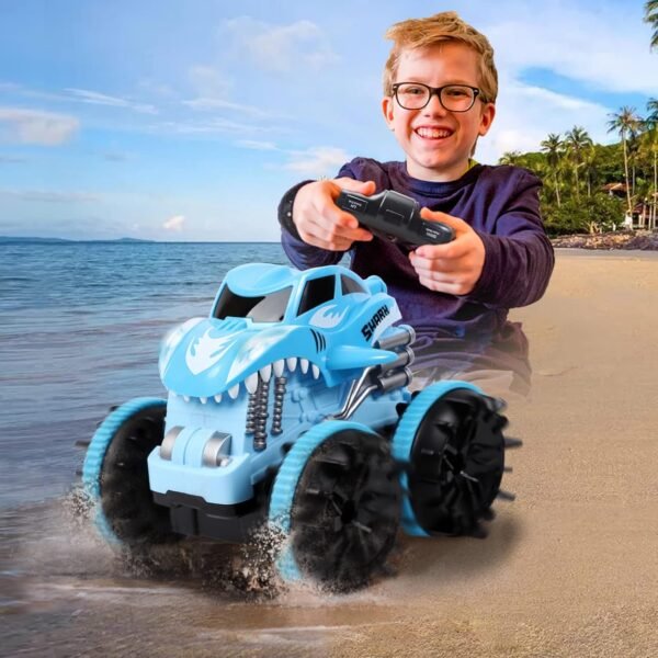 71w8iLjeDEL._AC_SL1500_ SENBYOWEI Dinosaur RC Car Kids Toy (1:28 Scale) – Amphibious 4WD Monster Truck, 2.4GHz, Rechargeable, Age 6+