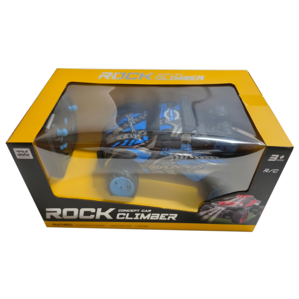 7c48e05d-87d2-4ec4-8ccb-0de2eaea3ba6-1000x1000-1ZEkm0WbB2mURaL9UsX3nQyTUdWCvefFFIx7E80k Adventure Ready Rock Climber R/C Car 1:24 – 2.4G Remote Control, Off-Road Action, Blue & Black – Ages 6+
