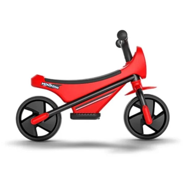 BB01 Montasen 8" Red Aluminum-Plastic Balance Bike for Toddlers
