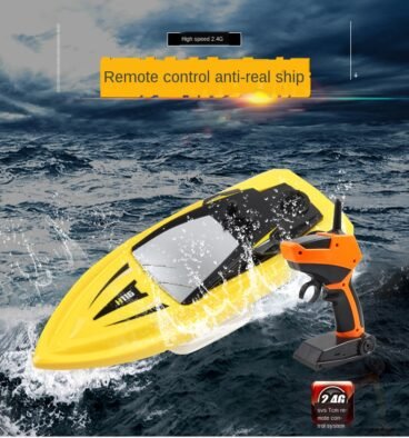 Mini RC Boat Kids Toy – 2.4GHz Remote Control Speed Boat, 50m Range, Rechargeable, Age 6+