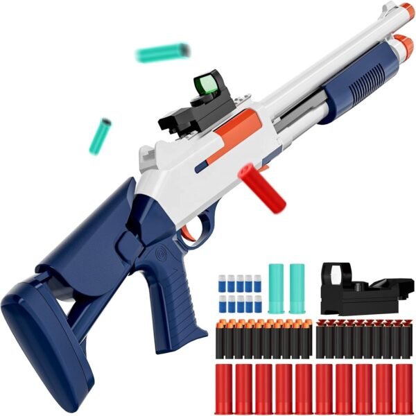 H35124393bceb496d8f4be2242057b7few Battle Rescuer Soft Bullet Toy Gun Manual Pump Action Foam Dart Blaster with 18 EVA Darts