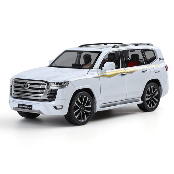 H5b3544612e5447d19fa85c73208ae86f3 Officially Licensed Toyota Land Cruiser LC300 1:24 Die-Cast Metal SUV Pull-Back Action, Opening Doors, Lights & Sound Age 3+