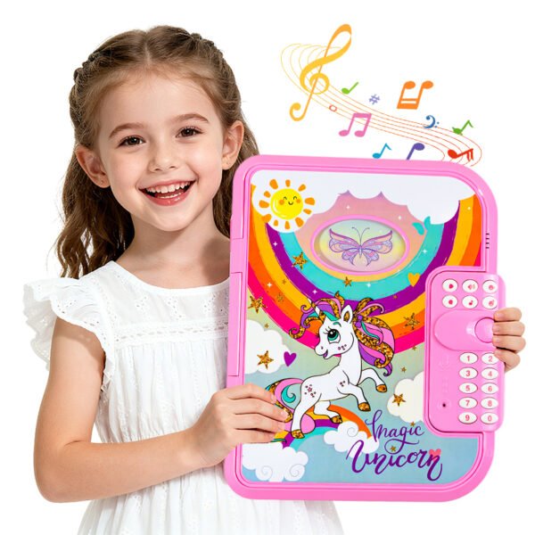 Hc85f20f916b5410eb689293dba3f8622K Magic Unicorn Secret Diary Interactive Coded Lock Kids Journal Notebook With Pen