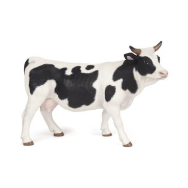 Papo Black and White Cow Figurine