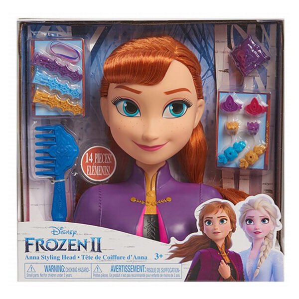 New Project (64) Disney Frozen 2 Anna Styling Head with Hair Accessories (Ages 3+)