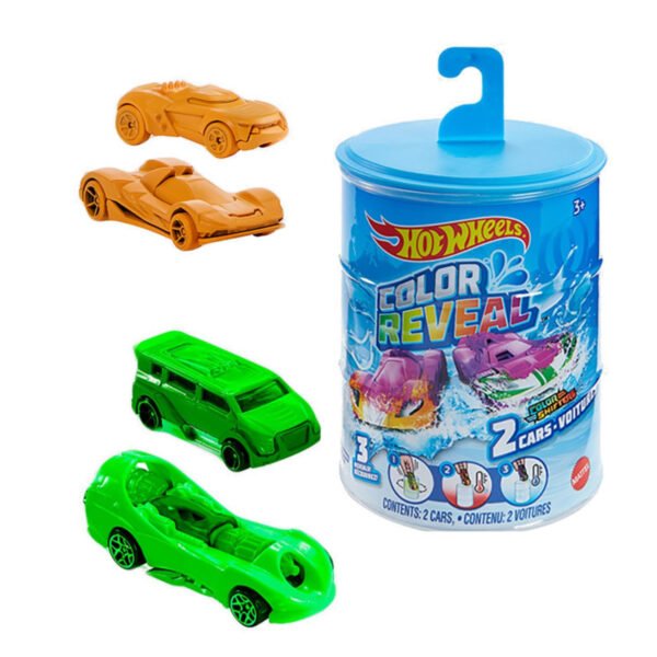 New Project (64) Hot Wheels Color Reveal 2-Pack Toy Cars with Water Color-Change Barrel (Ages 3+)
