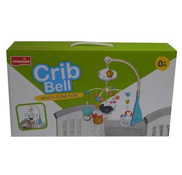 New Project (64) Kids Cloud Rotating Bedside Bell Musical Crib Toy with Lullabies Age 0+