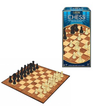 Merchant Ambassador Classic Chess Game Set with Foldable Board (Ages 6+)