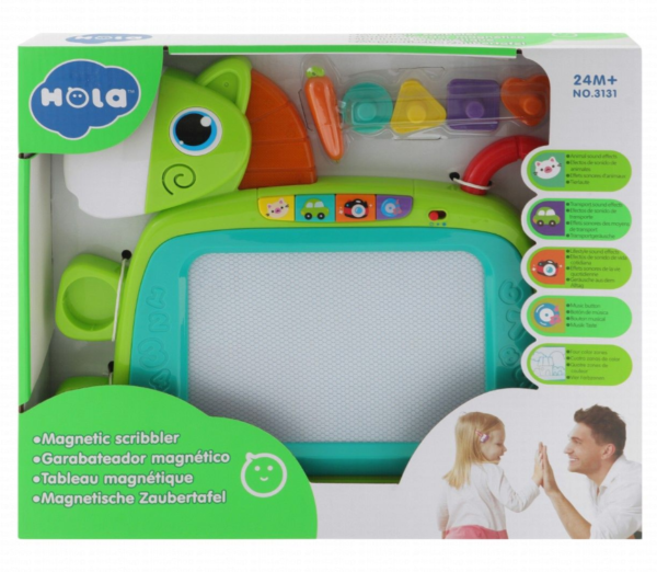 Screenshot 2026-01-05 131646 Hola Magnetic Scribbler Drawing Board for Toddlers – 4-Color Musical Doodle & Sketch Board (Age 1–2 Years)