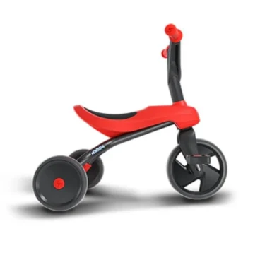 Montasen TS01 Red Toddler Tricycle with Pedals for Ages 10 Months to 5 Years