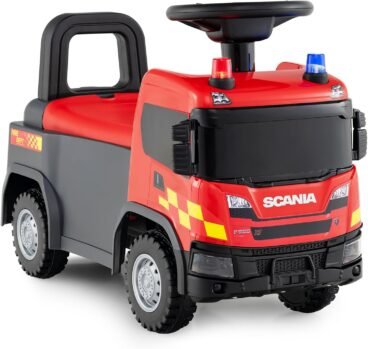 Scania Licensed Kids Ride-On Truck  Red, Interactive Dashboard, Lights & Sound, Ages 2–5