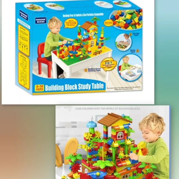 imgi_1_554656622_18008687144799143_8127933403152676627_n 3-in-1 Multifunctional Building Block Study Table Set with Storage for Kids