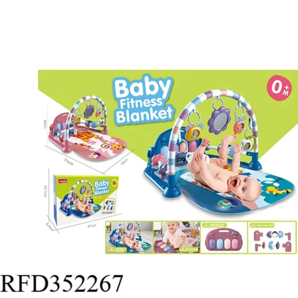 imgi_50_Baby-Fitness-Pedal-Piano-Baby-Gym-Play-Mat-with-Music Multi-Functional Baby Fitness Blanket Kick and Play Piano Gym Mat with Music and Lights Age 0-6M
